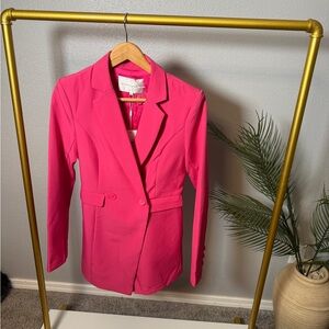 Endless Rose Hot Pink Women's Blazer Romper size m NWT